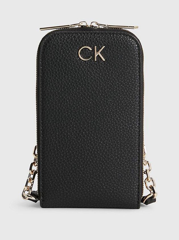 Calvin Klein USA Recycled Phone Womens Bag Black 0167493-PY